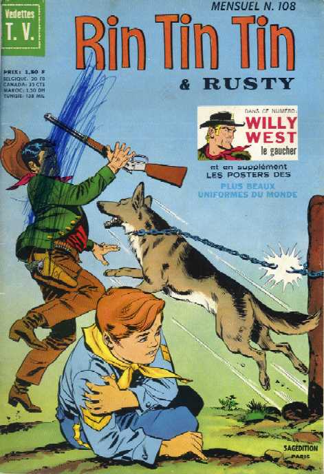 Scan de la Couverture Rintintin Rusty Vedettes TV n 108